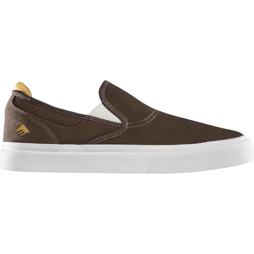 Emerica Men's Wino G6 Slip-On Skate Shoe, Brown/Tan, 10