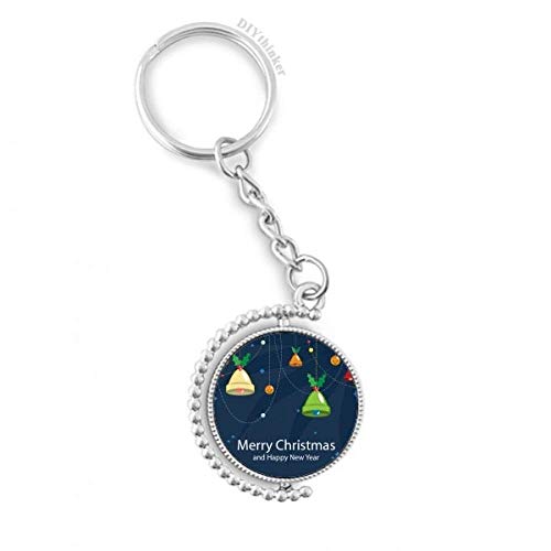 Cloche de Noël anneau porte-clés rotatif le petit cadeau idéal pour vos proches