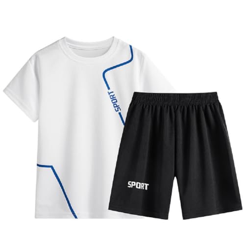 Image of Boys Sport Short Sleeve Tee and Short Set, Lightweight and Breathable Quick Dry Set2-7T