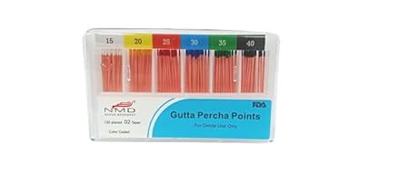 NMD Dental Gutta Percha Points (2%, 15-40) (Pack Of 120 Points)