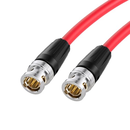 ZBLZGP 12G 75�I�[��HD-SDI�r�f�I�����P�[�u��BNC �I�X-4K SmallHD Atomos���j�^�[�A���N�TDSMC2�r�f�I�J�����p���C�g�A���O��BNC�I�X (�X�g���[�g-�X�g���[�g, �ԐF, 50CM)