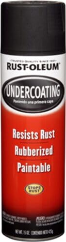 Replacement for fits Rust-Oleum Black Undercoating Spray 15oz (12 Pack), Protects Rust & Road Damage
