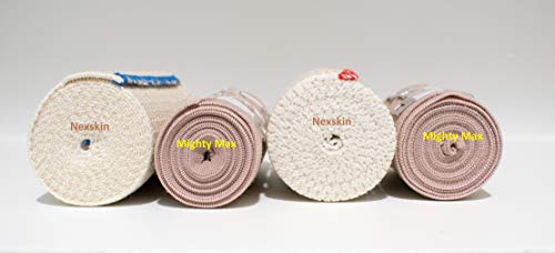 NexSkin Elastic Compression Wrap (2” 3" 4" 6" Variety Pack) with Hook and Loop Fasteners at Both Ends | Stretch Cotton Athletic Bandage Roll | Support & First Aid for Sports, Medical, Injury Recovery - Thumbnail 4