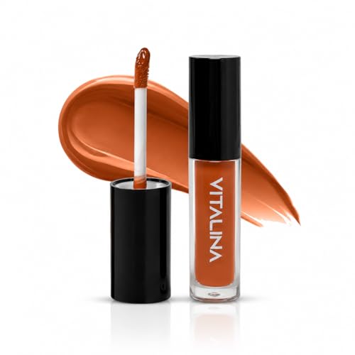 Image of Vit & Chic Lush Glow Lip Gloss - Peach | High Shine Hydrating Lip Gloss | Lightweight Non-Sticky Formula | Smooth Glossy Finish | Long-Lasting Everyday Wear