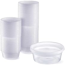 8oz Deli Containers with Lids Pack of 240, Recyclable Polypropylene, Microwavable, Heat Resistant 8