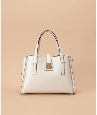 Amazon | [サマンサタバサ] スクエア金具 シンプルハンドバッグ