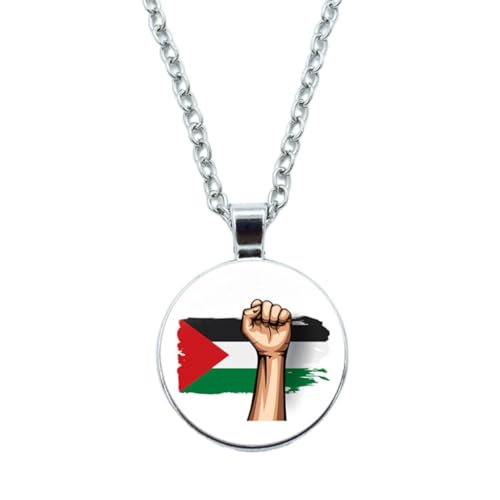 Trendy PSE Necklace Durable PLE Flag Pendant Necklace Alloy Material Jewelry