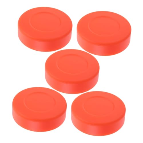 UPKOCH 5pcs Matte Ice Hockey PVC Material Training Hockey for Indoor/Outdoor Sports