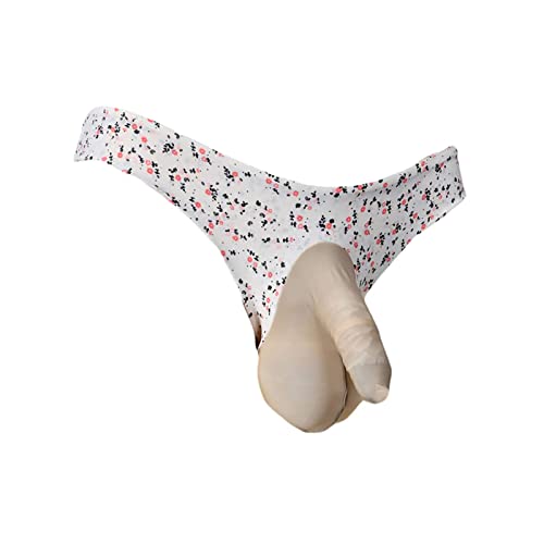 LESOYA Men's Sexy Ice Silk Triangle Bikinis Low Rise Panties Lace Sheer Boxer Briefs Underwear with Sheath Pouch4