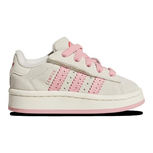 Adidas Originals Campus 00s CF EL - Girls' Toddler (JS3523, Cream/Bright Red/Semi Pink Spark)