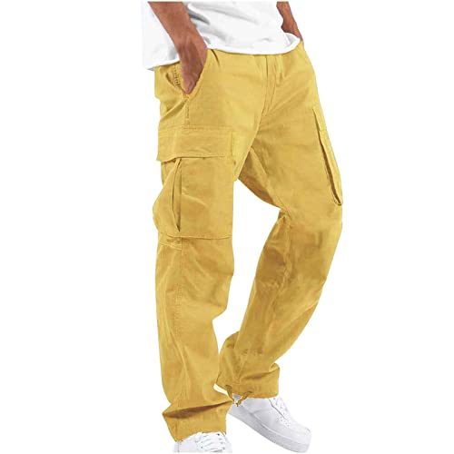 Cargo Pants for Men Baggy Drawstring Elastic Waist Sweatpants Stylish with Pockets Work Pants 2024 Joggers Trousers2