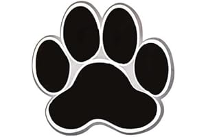 Paw Print Cutouts - Adorable Student Badges for Bulletin Boards (36 Pack)