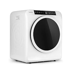 Klarstein EZ Dry wasdroger, luchtafvoerdroger, voorlader, 1500 W, vrijstaand/onderbouw, 6 kg, 3 warmtestanden, bedrijfstijd tot 165 minuten, 6 programma’s, antikreukfunctie, wit