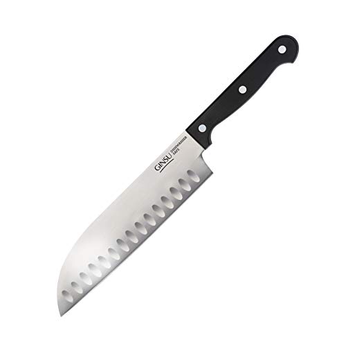 GINSU Kiso Dishwasher Safe 7'' Santoku Knife', black (KIS-KB-DS-001-4)