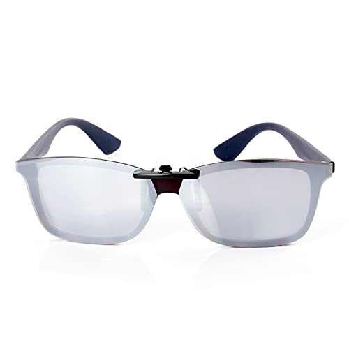 Image of Polarized CLIP-ON Sunglasses for RAY-BAN RB7047 (54 X 17, Black)