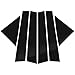 BFHJKSRN 6Pcs Car Window Door Column B C Pillar Post Trim Cover Glossy Black PC for Kia Pegas Soluto 2017-2022 Stickers Accessories