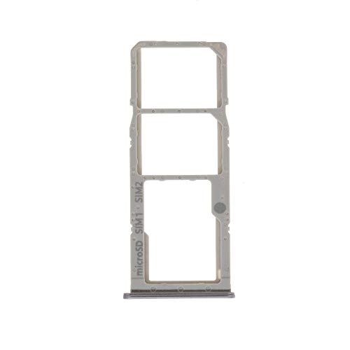 Compatible con Samsung Galaxy A51 A515F A515 / A71 A715F A715 SM-A715 F Carro Bandeja Tray Porta Tarjeta Nano SIM 1+ SIM 2 + Ranura para ranura para memoria Micro SD Card (Silver)