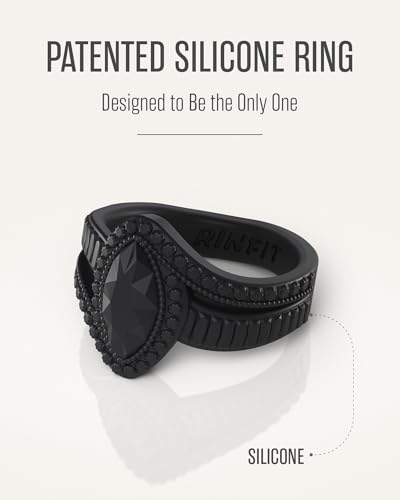 Rinfit Silicone Rings for Women - Promise Ring for Her - Rubber Wedding Bands Women - Marquise & Pear - Patented Design2