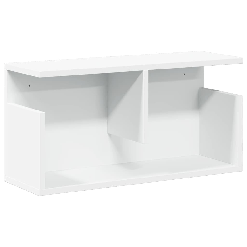 vidaXL Mueble de Pared Madera de ingeniería Blanco 60x20x30 cm