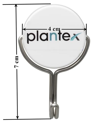 Image of Plantex Stainless Steel Magnetic Rotating Hook for Bathroom /Cloth Hanger /Towel Hanger Hook for Behind Door -Pack of 1 (White)
