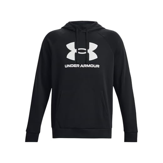 Under Armour UA Rival Fleece Logo HD Sudadera, Negro, M Hombre
