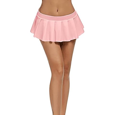 KonJim Women's Pleated Mini Skirt Cover