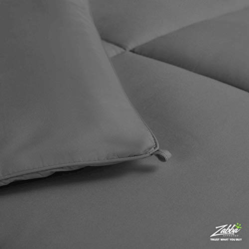 Beckham Hotel Collection 1300 Series - All Season - Luxury Goose Down Alternative Comforter - Hypoallergenic - Full/Queen - Gray