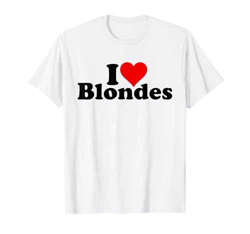 I LOVE HEART RUBIAS PELLO RUBIO Camiseta