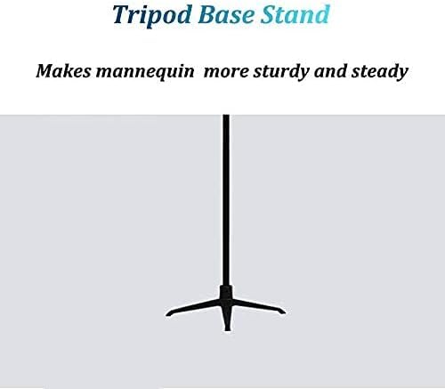Torso-Mannequin-Ständer, weibliche Schaufensterpuppe, weibliche Schaufensterpuppe, Torso-Mannequin, Damen-Kleidung, Kleider-Display mit Stativfuß (mit Armen, Größe S)