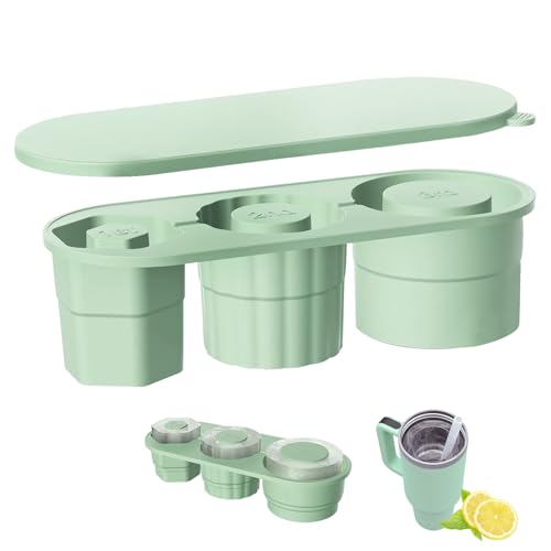 Stampo per Ghiaccio per Stanley Cup,stampo per ghiaccio stanley cup in,Stampo per Ghiaccio in con Coperchio,Stampo per Cubetti di Ghiaccio in Silicone,per Cocktail, Whisky, Caffè