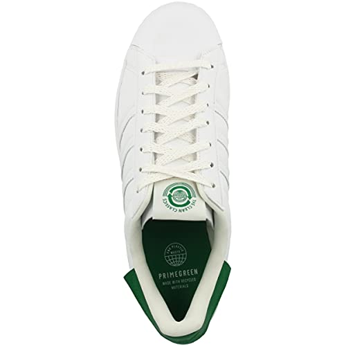Image of adidas Men's Superstar Gymnastics Shoe, FTWR White Off White Green, 7 UK