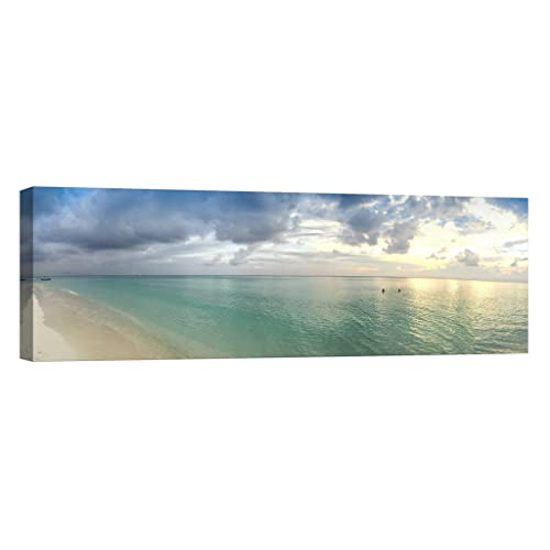 Tableau canvas Nature DCL025-4 phosphorescent format panoramique 40x120 cm