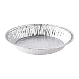 The Baker Celebrations Disposable Aluminum Pie Pans 8 Inch (Pack of 12) - Made in USA - 7' Inner Diameter Foil...