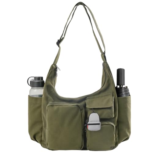 Tote bag multifuncional de canvas con correas ajustables miniatura 1