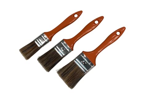 9057000 Lot de 3 pinceaux Plats fsc 100% lasure (sous Blister)