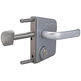  Locinox - Cerradura LSKZ para puerta corredera (acero inoxidable, perfil 50 mm, eje 30 mm)