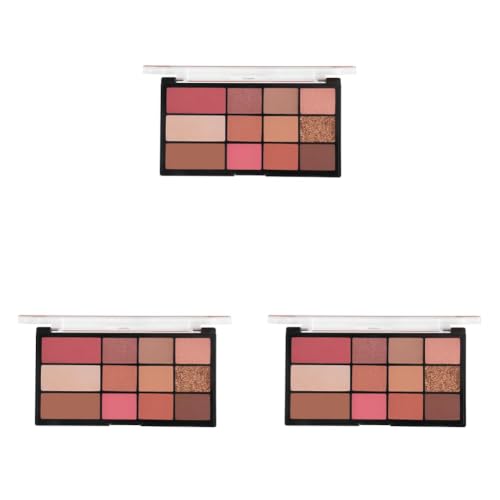 Image of MARS All I Need Makeup And Eyeshadow Powder Kit | 9 Eyeshadows With Blusher Bronzer And Highlighter | Matte Long Lasting & Highly Pigmented (21.5 G) (Multicolor-01) (Pack of 3)