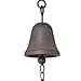 Remenna Vintage Cast Iron Dinner Bell Outdoor Wall Mounted Bell,Hanging Bells for Door,Patio,Farmhouse, Indoor,Garden,(Clear & Loud Bell Sound)