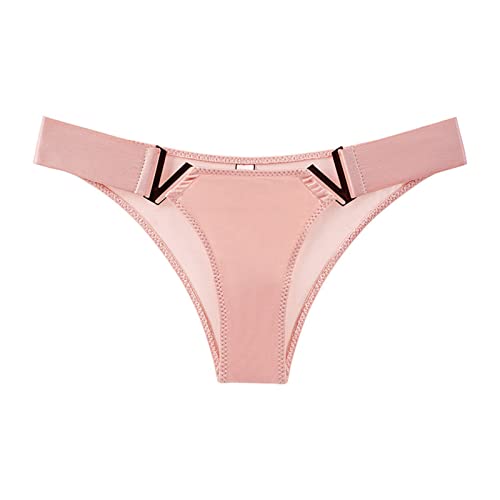 Cocila Bragas Menstruales Flujo Abundante - Mujer Algodon Deportivos En Forma De V para Calzoncillos Cintura Seda Hielo Color Sólido (D, L) Braga Roja Tallas Grandes Braguitas Niña Rojas Talla