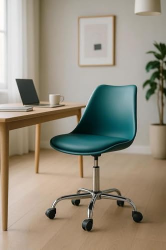 Regalos Miguel - Silla de Oficina Neo en Verde Azulado - Máxima Ergonomía - Ideal para Escritorio y Gaming