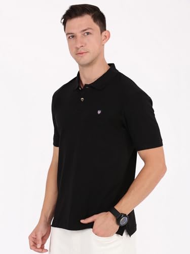Image of Macroman M-Series Fashion Half Sleeve Polo Core Casual T-Shirt for Men, Cotton Blend, Pack of 1