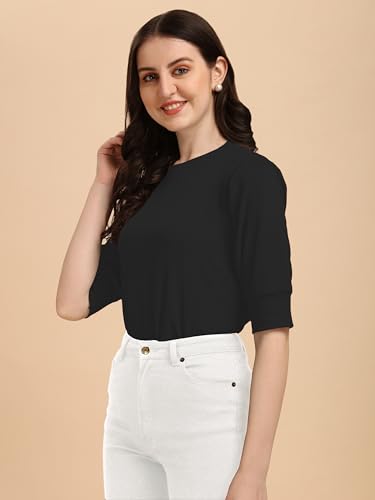 Image of Wedani Women's Solid Regular Fit Top