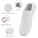 GDEBYZ Women Men Barefoot Shoes Slip On Walking Zero Drop Sole Sports Running Casual Sneakers Breathable Soft Yoga Fashion Shoes White Size US 9