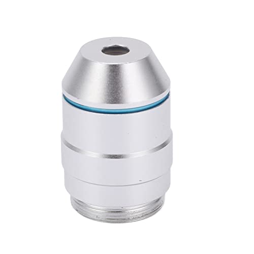 Lentille d'objectif de microscope achromatique 4X en cuivre avec boîte