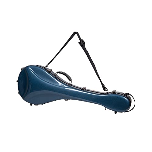 Crossrock CRF1000BOBL Schutzhülle für griechisches Bouzouki mit abnehmbaren Schulterriemen, Blau