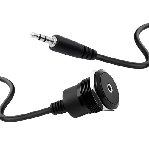 Amazon | Duttek 3.5mm TRSパネルマウントステレオオーディオケーブル