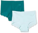 Nahtlose Verarbeitung Sloggi Damen Zero Modal H Short Panties, Blau (Blue-Dark Combination M008), No Aplica (Herstellergröße: M) (2er Pack)