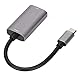 Videoaufnahmekarte USB C zu HDMI Aufnahmekarte 1080p 60fps USB C zu USB Adapterkonverter 4K Eingang Full HD Game Capture für Switch Xbox und So Weiter, Grau