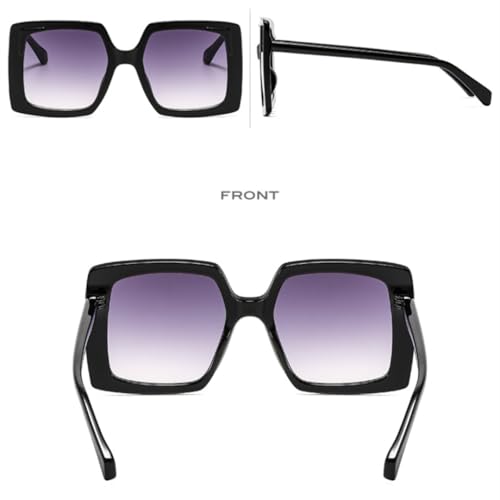 Lunettes de soleil à monture large tendance pour femmes au style décontracté chic