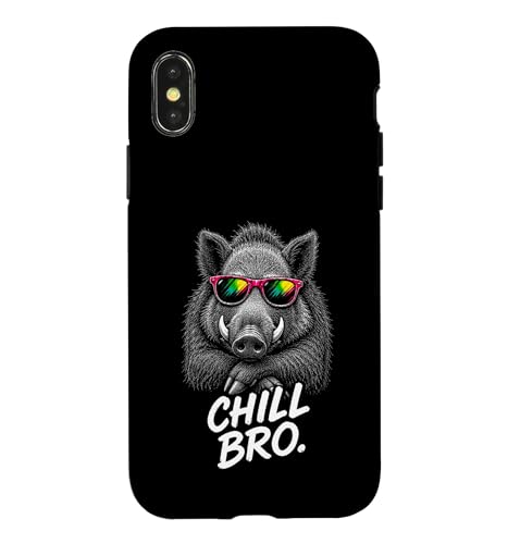 Chill Bro Cooler Wild Boar �T���O���X �y�����Q�[�}�[ �X�}�z�P�[�X iPhone X/XS �p